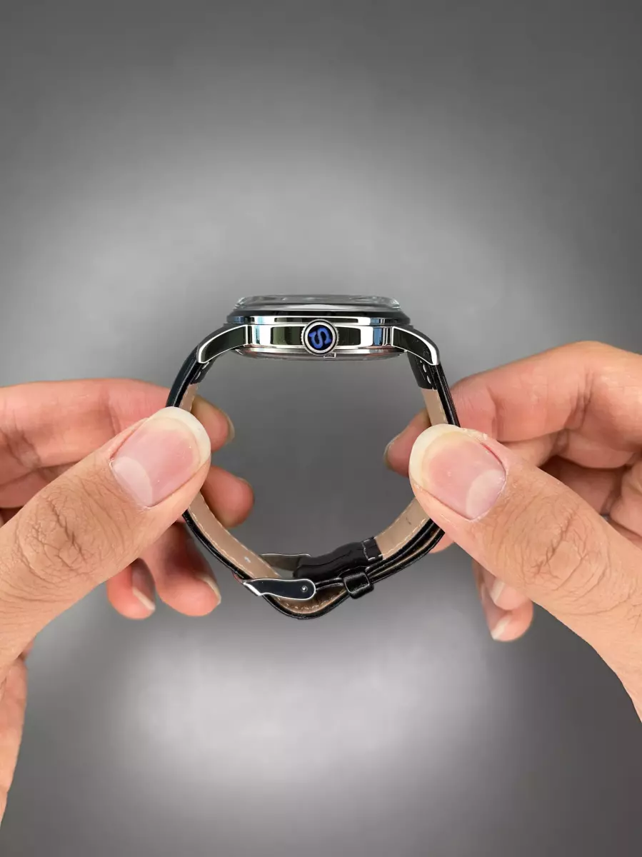 ساعت مچی سیکو پرساژ اتوماتیک بند چرمی صفحه آبی Seiko Presage