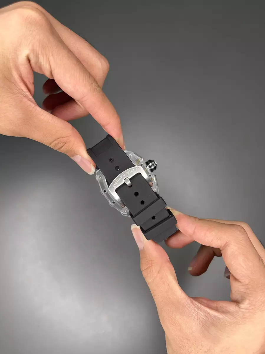 ساعت مچی ریچارد میل کورنوگراف قاب پلاستیکی مشکی  Richard Mille