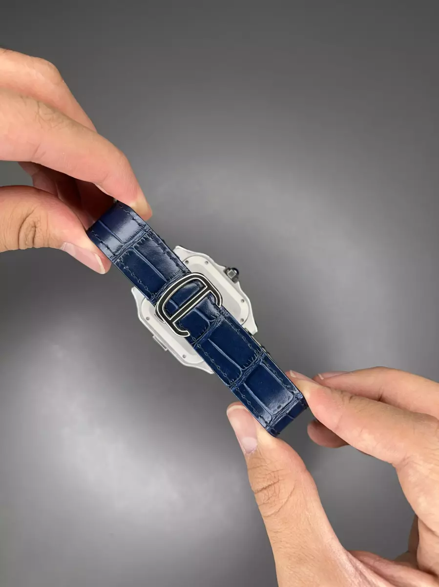 ساعت مچی کارتیه کورنوگراف بند چرمی سرمه ای Cariter