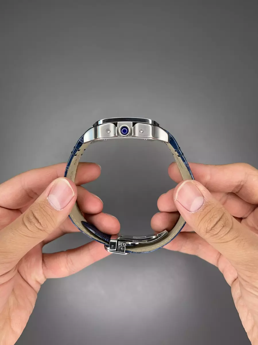 ساعت مچی کارتیه کورنوگراف بند چرمی سرمه ای Cariter