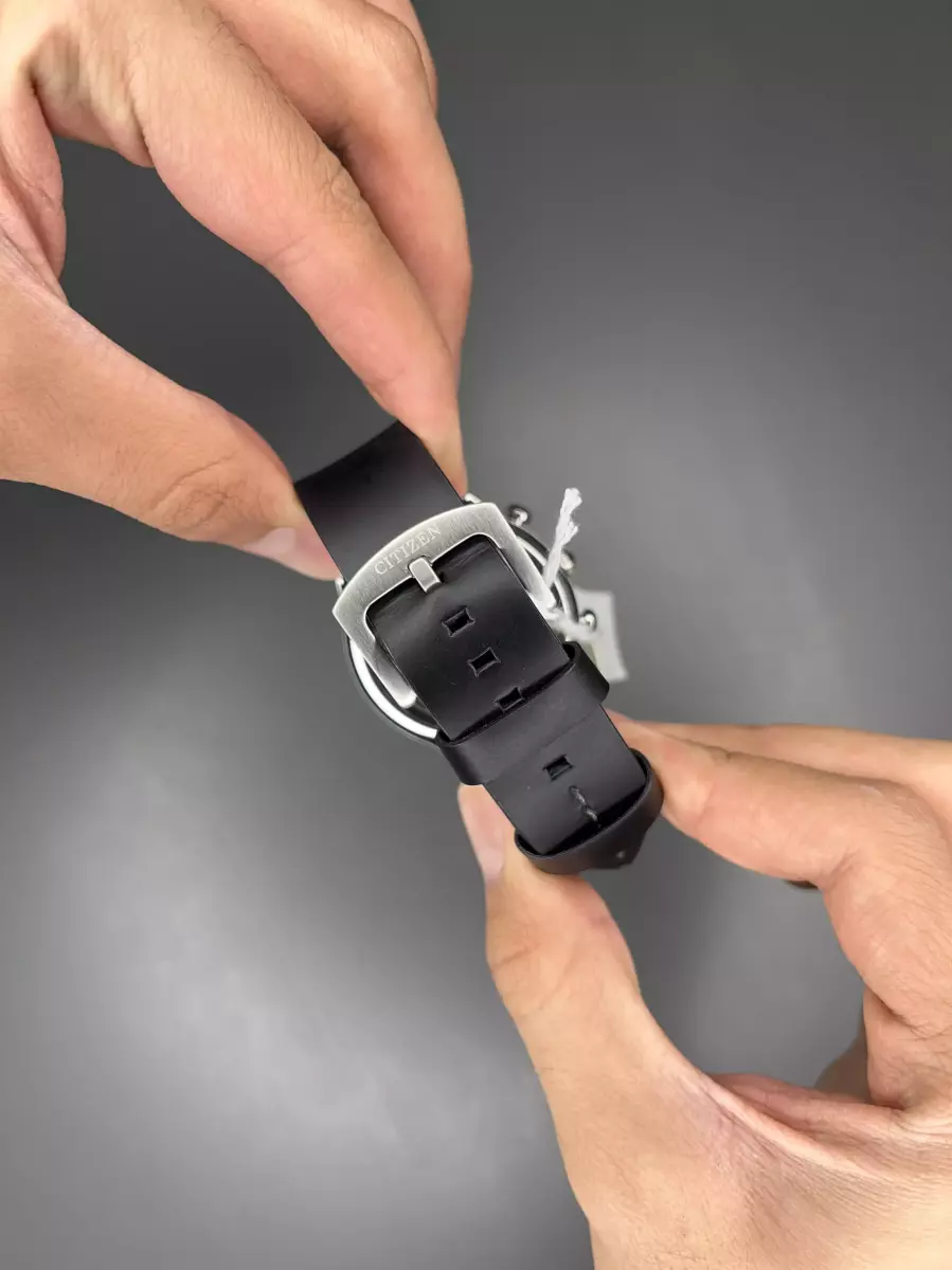 ساعت مچی سیتیزن کورنوگراف چرمی مشکی Citizen