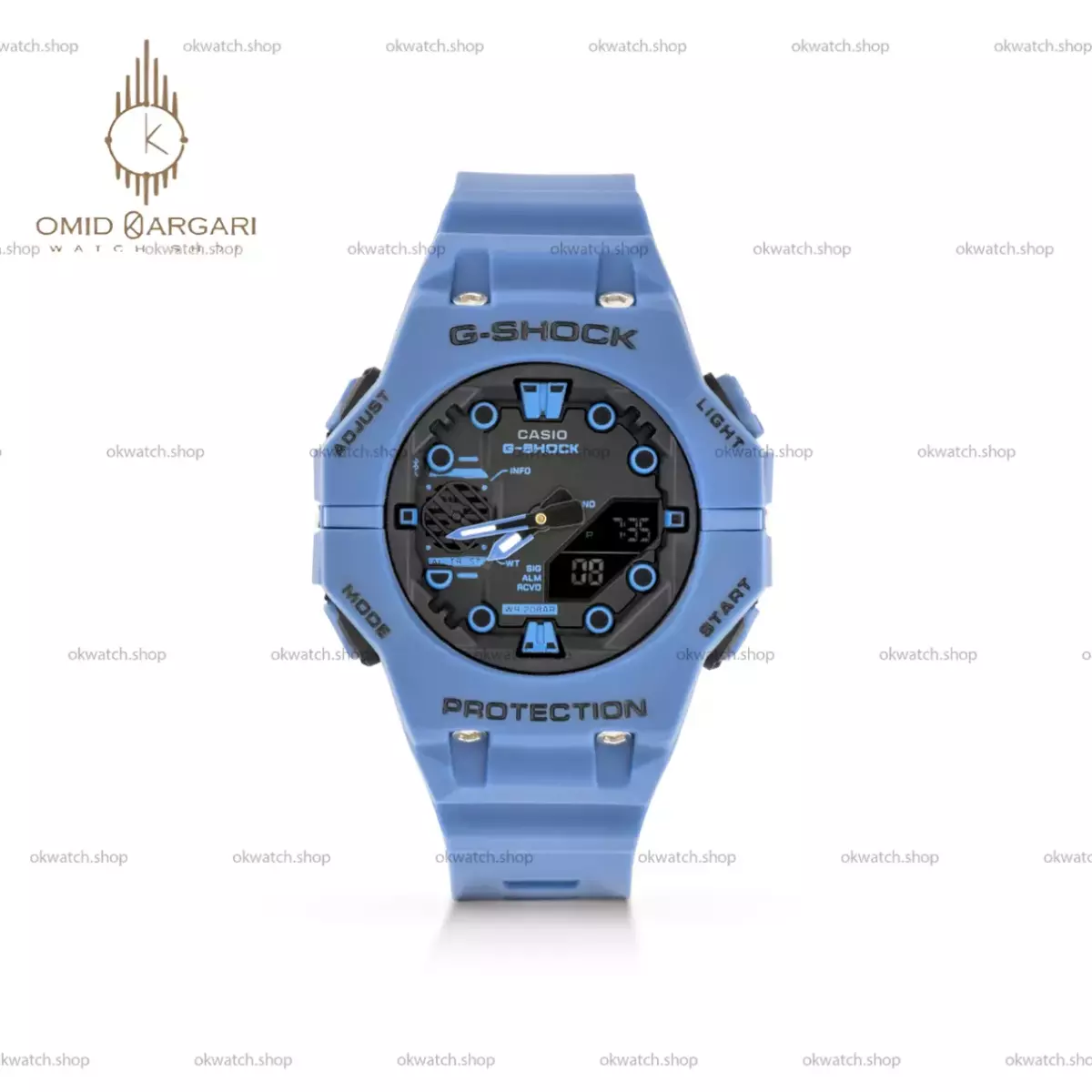 ساعت مچی کاسیو جی-شاک بند آبی Casio G-Shock GA-B001-1A