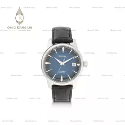 ساعت مچی سیکو پرساژ اتوماتیک بند چرمی صفحه آبی Seiko Presage