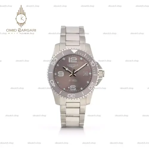 ساعت مچی لونژین اتوماتیک بند سیلور صفحه شکلاتی Longines