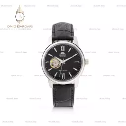 ساعت مچی اورینت اوپن هارت بند چرمی صفحه مشکی Orient