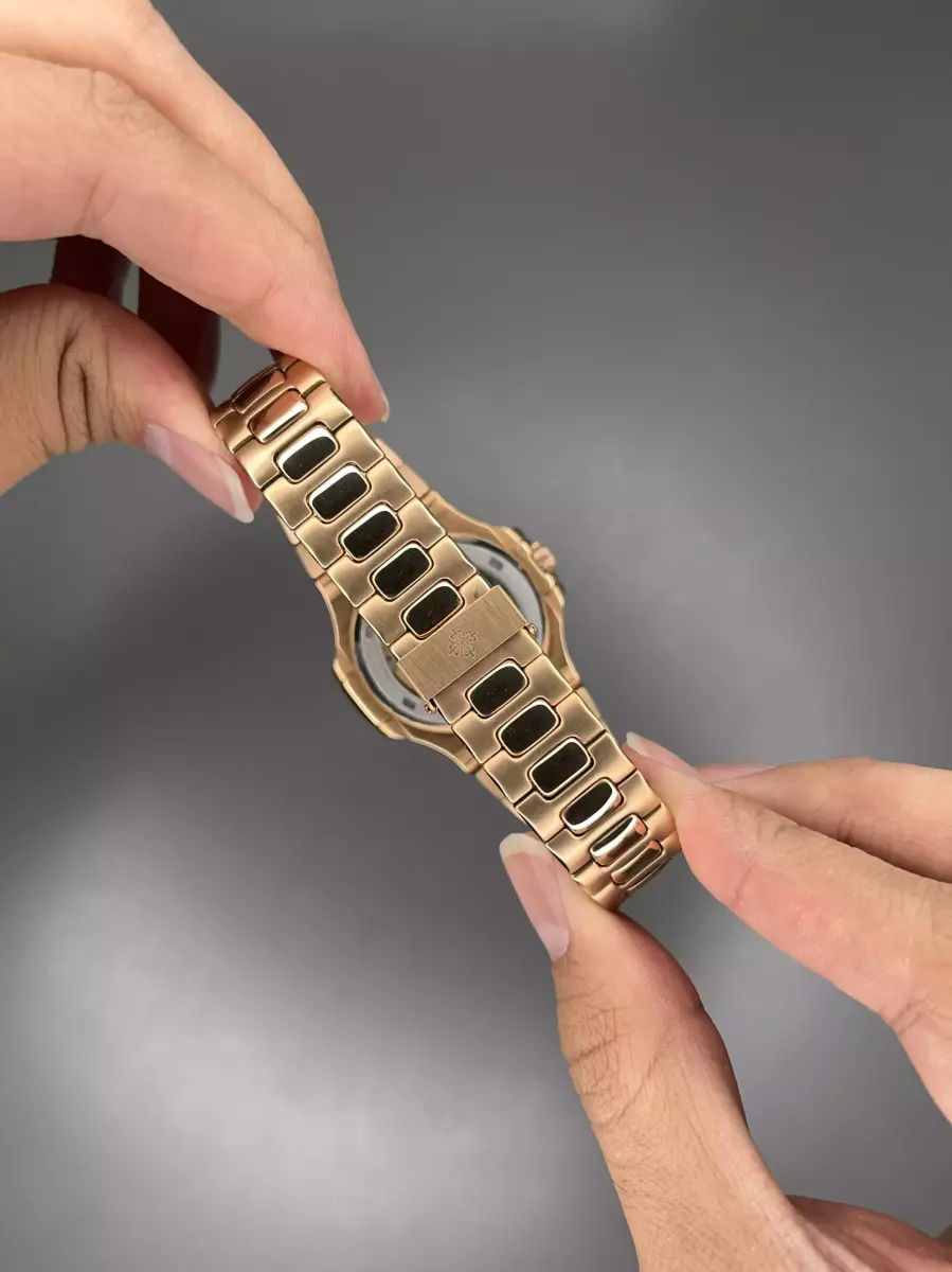 ساعت مچی پتک فیلیپ زیر ثانیه اتوماتیک رزگلد صفحه آبی Patek Philippe