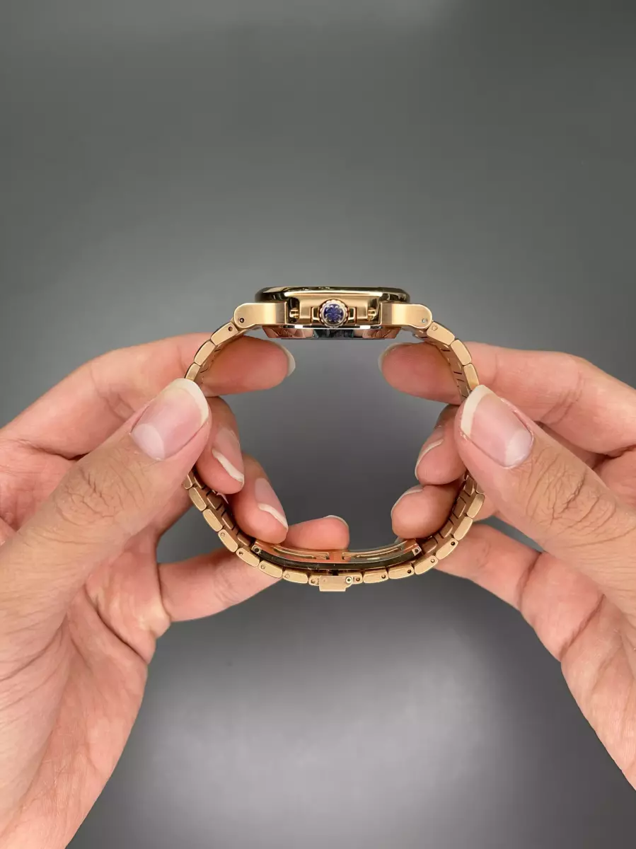 ساعت مچی پتک فیلیپ زیر ثانیه اتوماتیک رزگلد صفحه آبی Patek Philippe