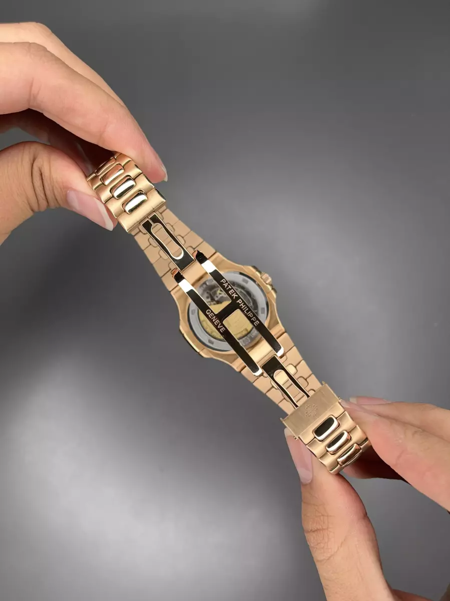 ساعت مچی پتک فیلیپ زیر ثانیه اتوماتیک رزگلد صفحه آبی Patek Philippe