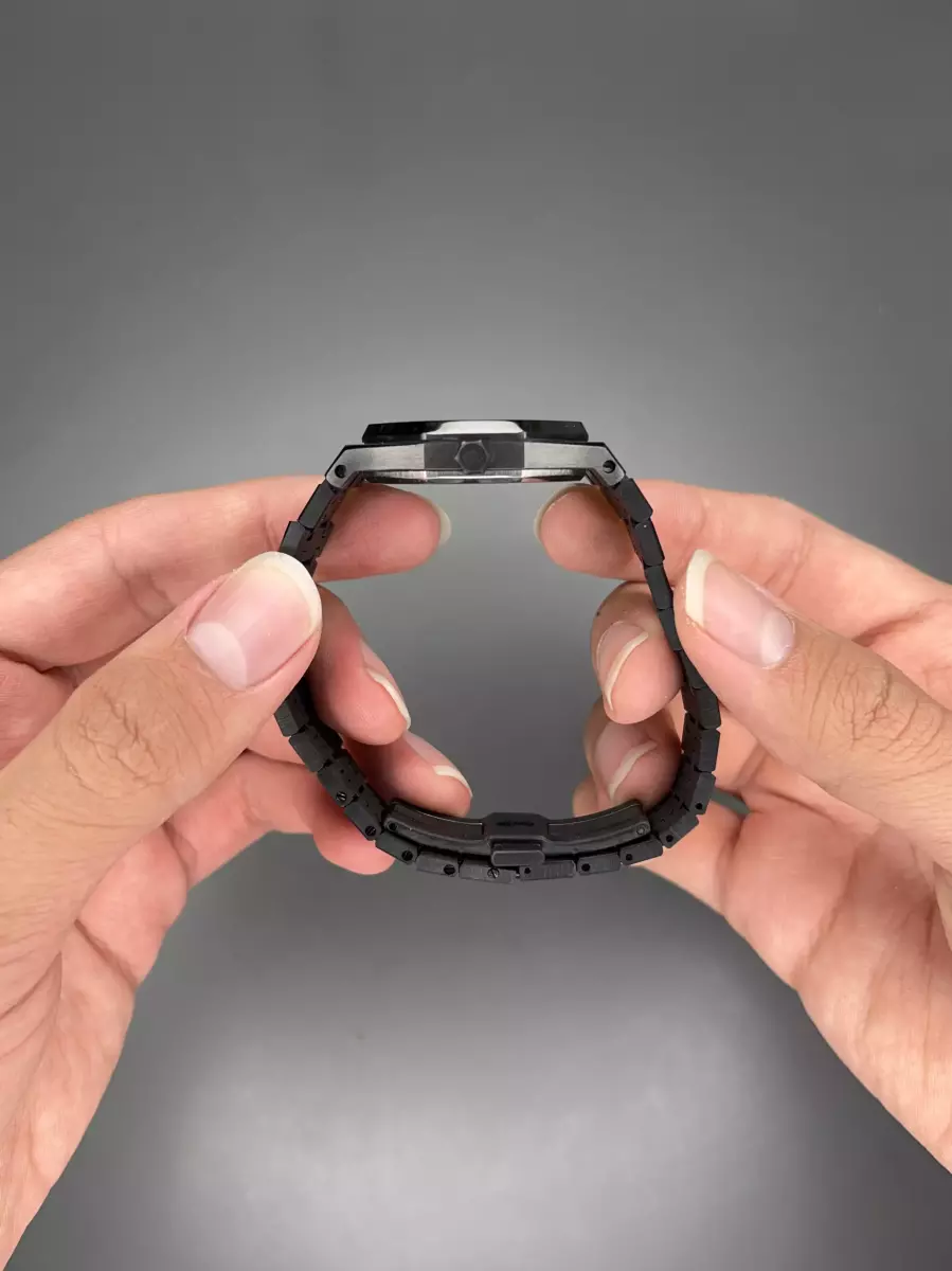 ساعت مچی اودمار پیگه بند مشکی صفحه سرمه ای Audemars Piguet