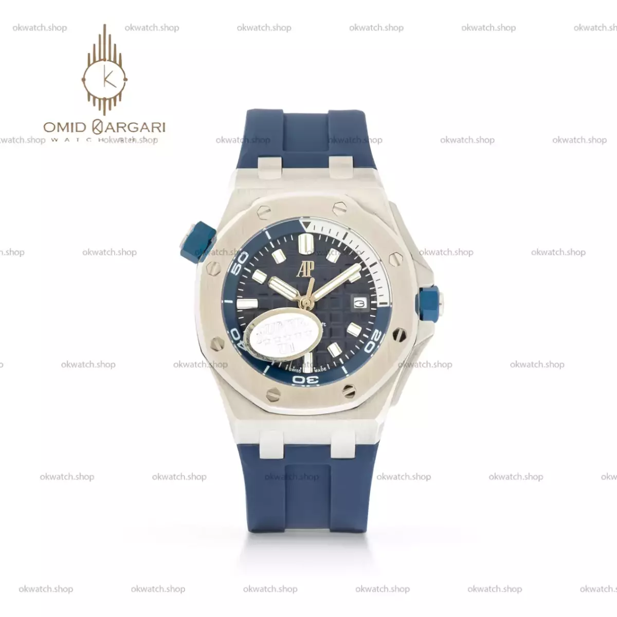 ساعت مچی اودمار پیگه افشور قاب سیلور صفحه سرمه ای Audemars Piguet Offshore