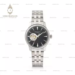 ساعت مچی پتک فیلیپ اوپن هارت بند سیلور صفحه مشکی Patek Philippe Tourbillon