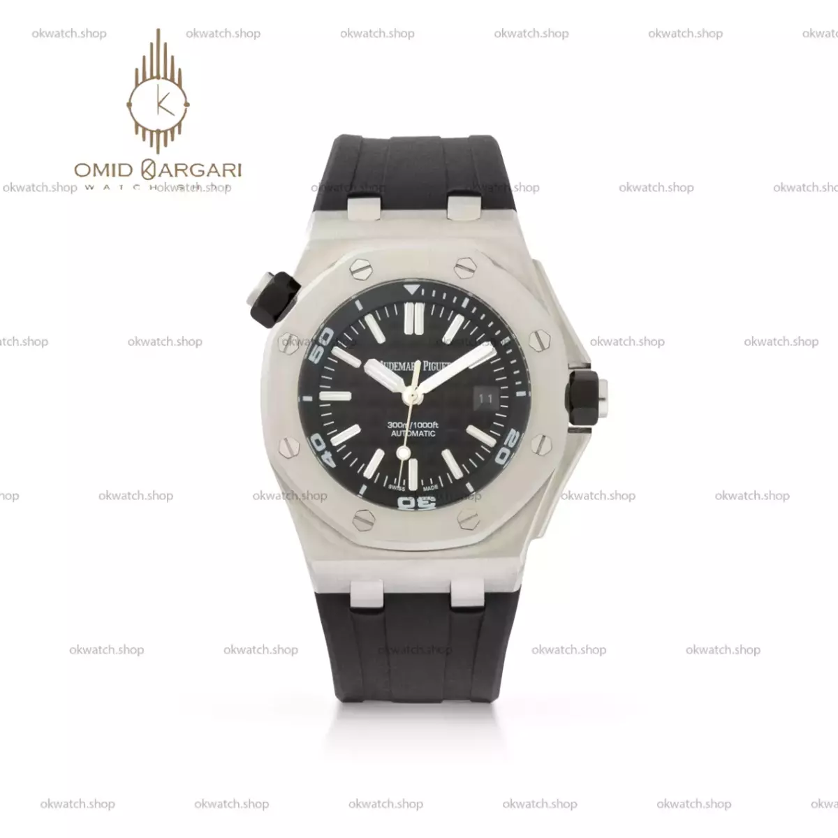 ساعت مچی اودمار پیگه افشور بند و صفحه مشکی Audemars Piguet Offshore