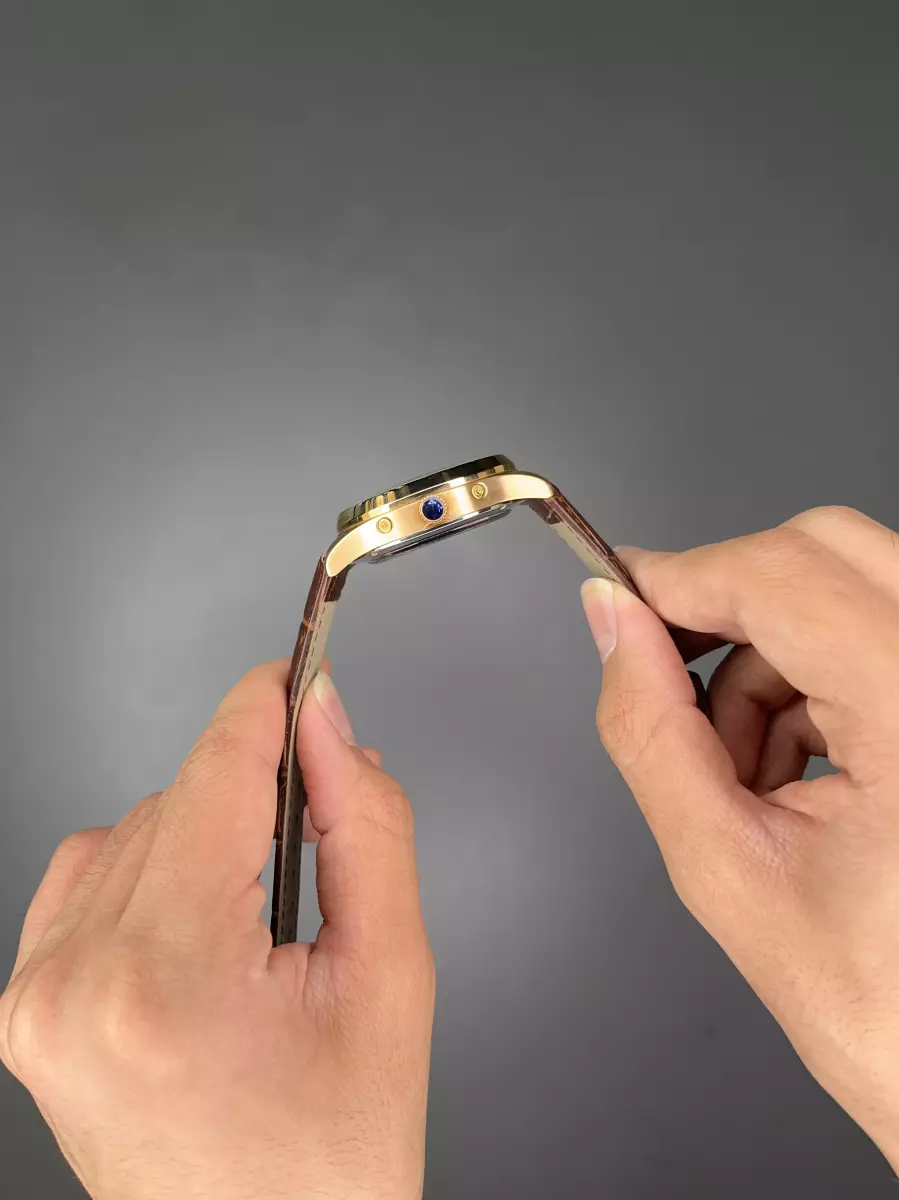 ساعت مچی پتک فیلیپ اتوماتیک قهوه ای صفحه سفید Patek Philippe