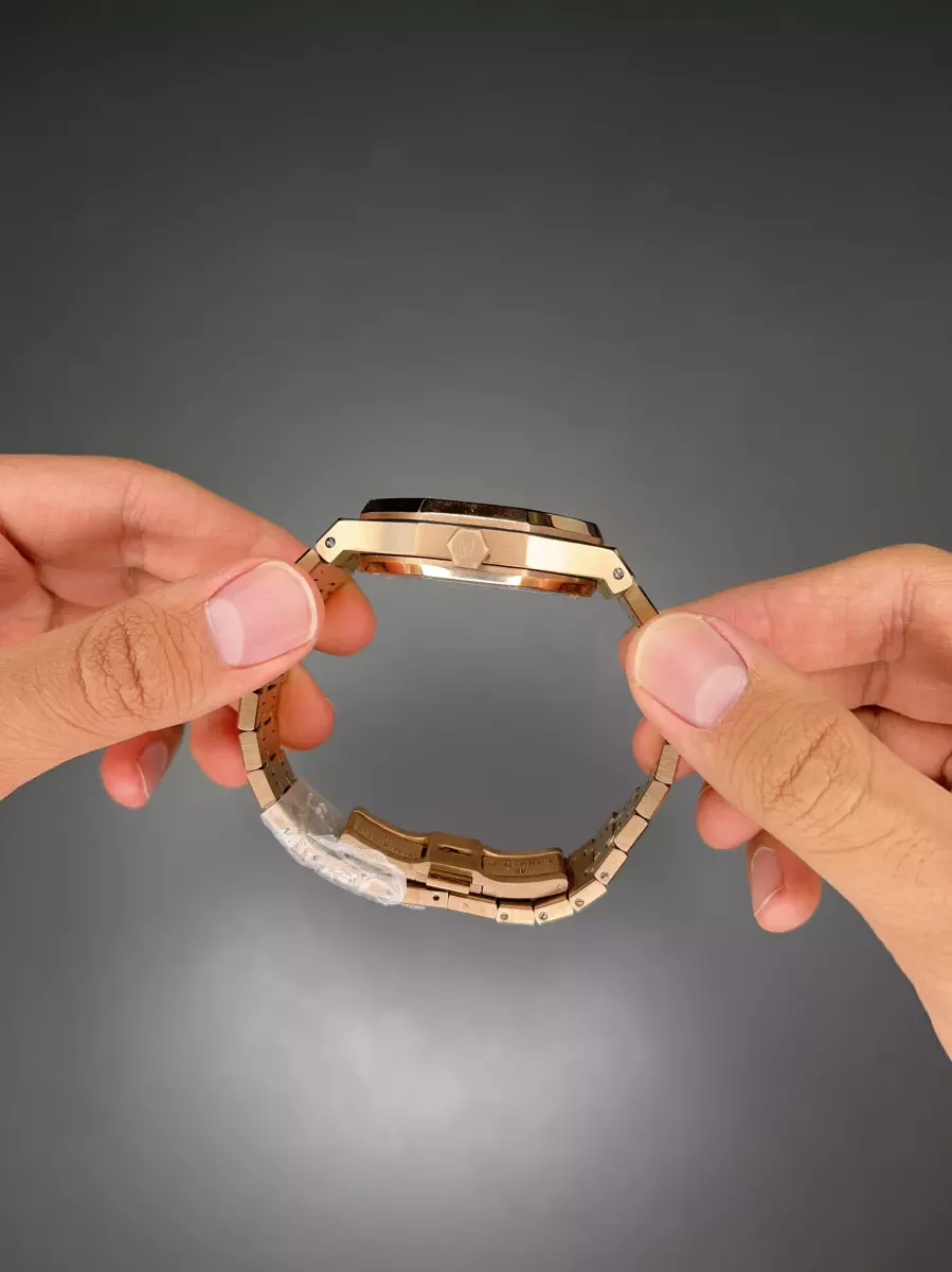 ساعت مچی اودمار پیگه اوپن هارت قاب شنی رزگلد صفحه سبز Audemars Piguet