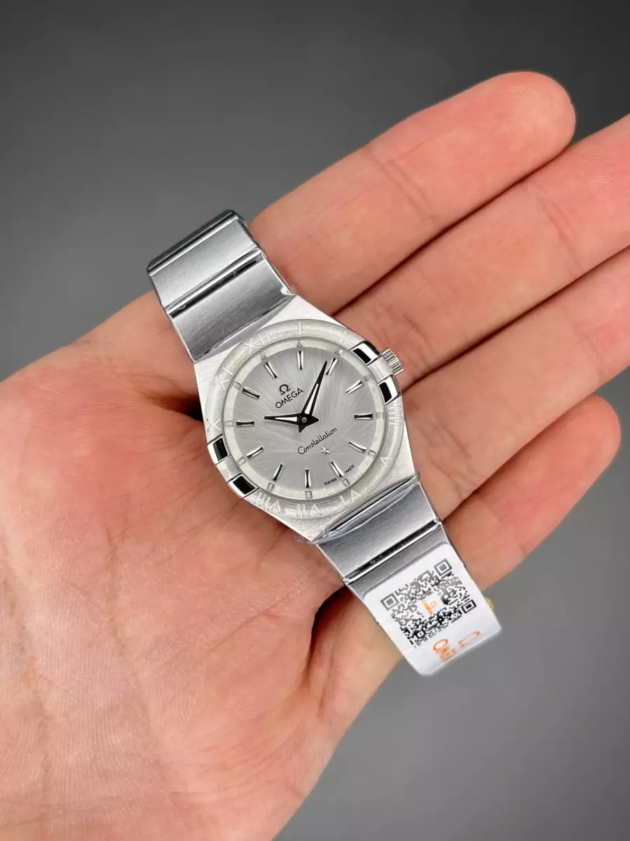 ساعت مچی امگا کانستلیشن سیلور صفحه سفید Omega Constellation