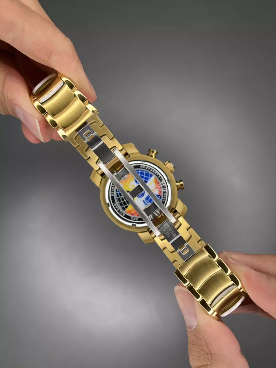 ساعت مچی بولگاری کورنوگراف صفحه اسکلتون طلایی Bvlgari