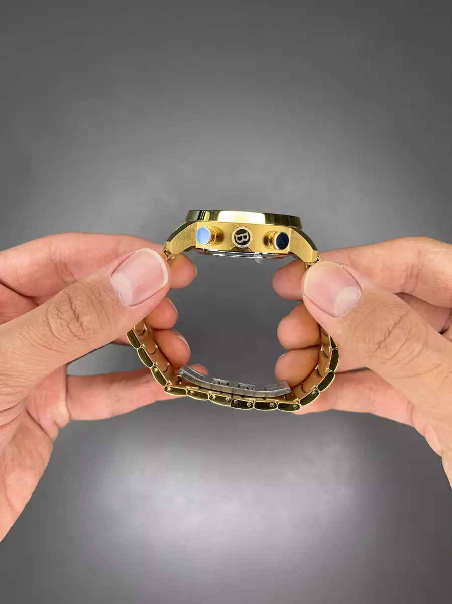 ساعت مچی بولگاری کورنوگراف صفحه اسکلتون طلایی Bvlgari