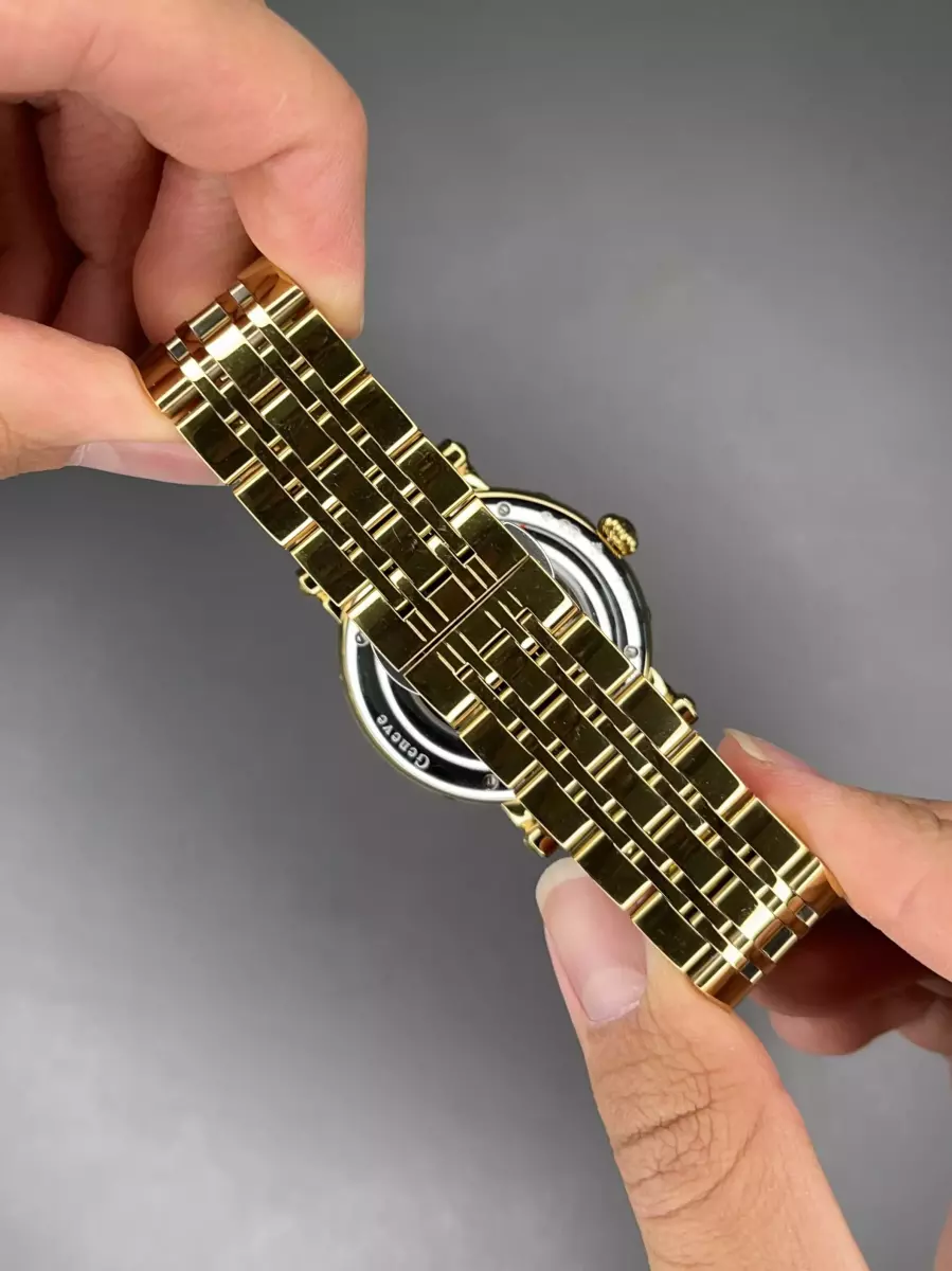 ساعت مچی پتک فیلیپ فول دیت طلایی صفحه سفید Patek Philippe