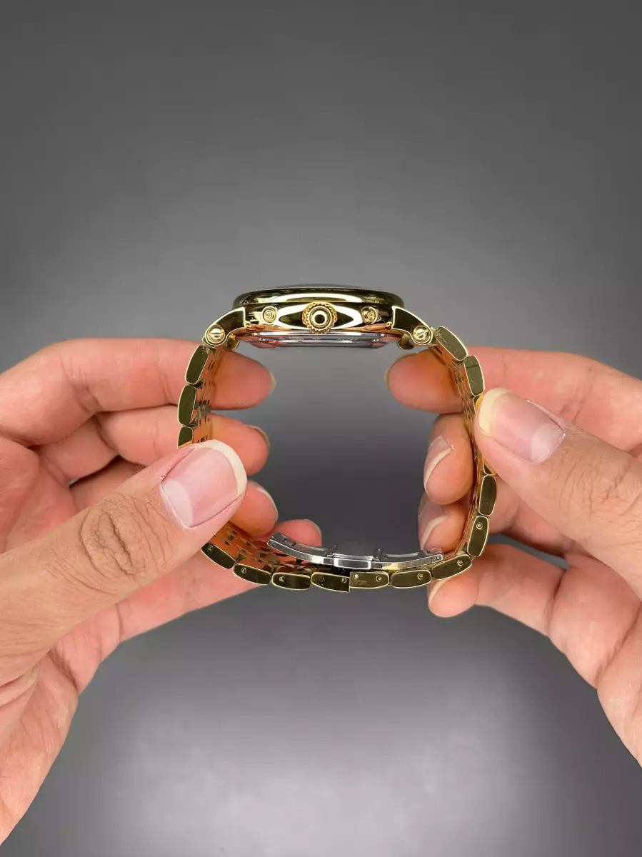 ساعت مچی پتک فیلیپ فول دیت طلایی صفحه سفید Patek Philippe