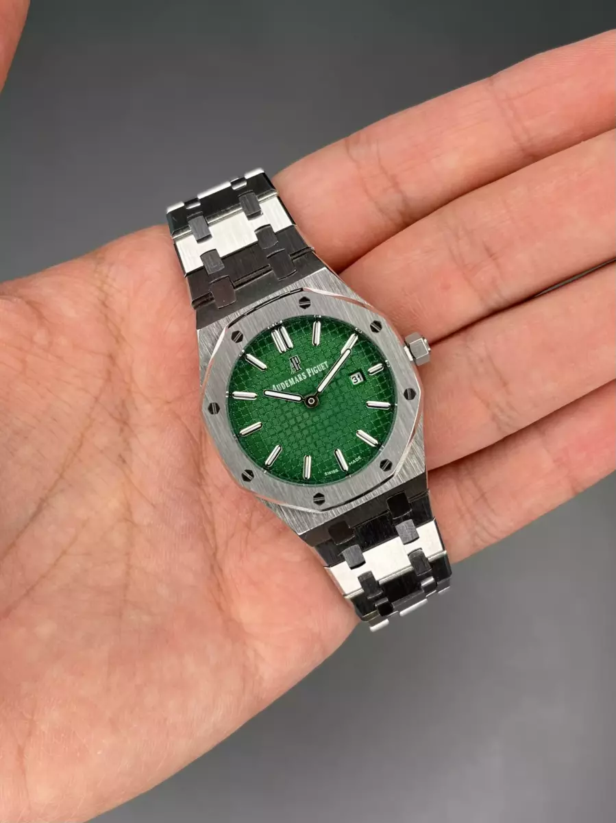 ساعت مچی اودمار پیگه سیلور صفحه سبز Audemars Piguet