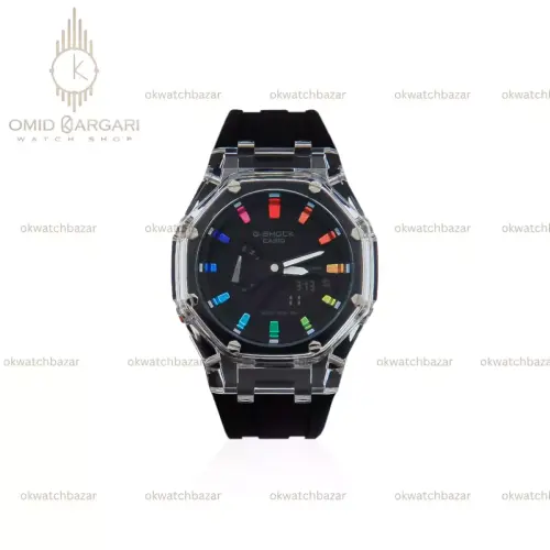 ساعت مچی کاسیو جی شاک اندکس هفت رنگ Casio G-SHOCK GA-2100