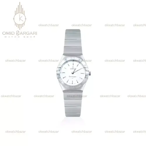ساعت مچی امگا کانستلیشن سیلور صفحه سفید Omega Constellation