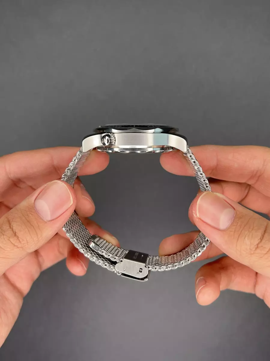 ساعت مچی امگا جیمز باند 007 حصیری صفحه طوسی Omega Seamaster