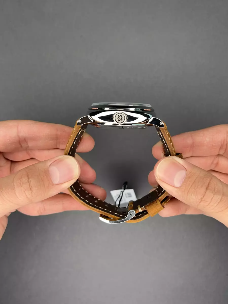 ساعت مچی پنرای رادیومیر بند چرمی صفحه سبز ثانیه بغل Panerai Radiomir