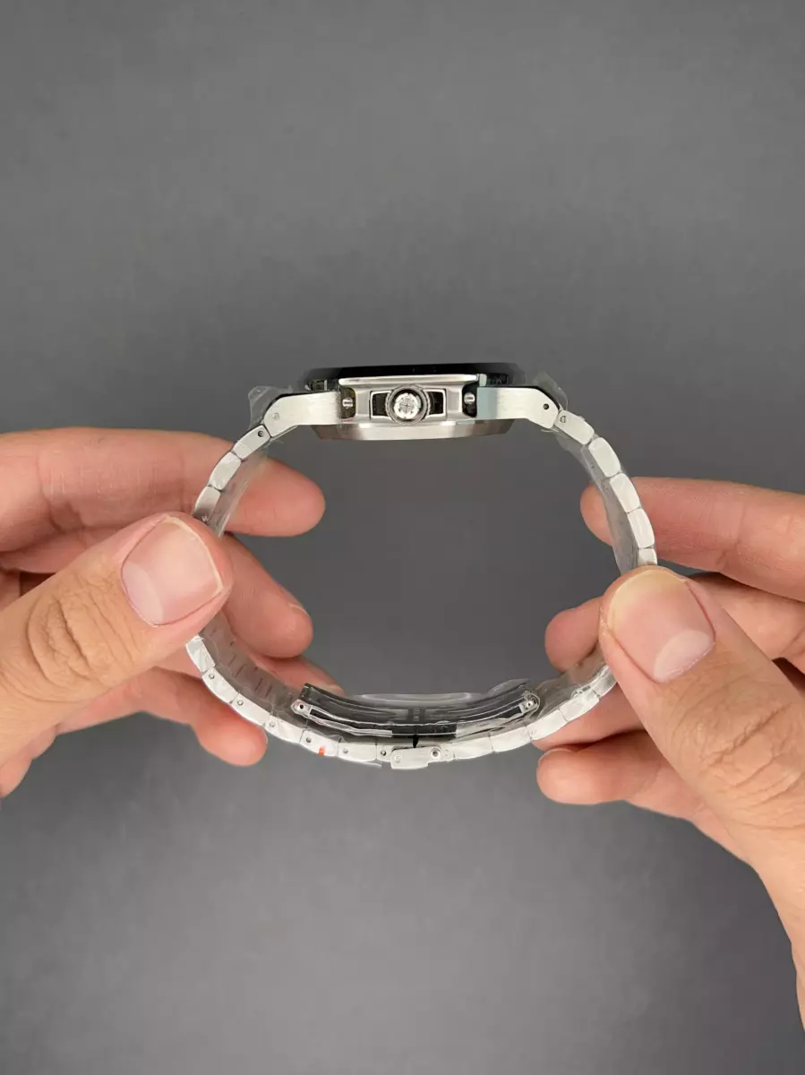 ساعت مچی پتک فیلیپ ناتیلوس سیلور صفحه سفید Patek  Philippe Nautilus