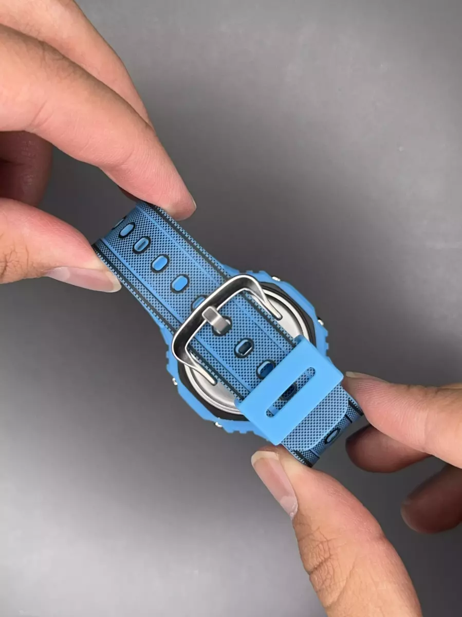 ساعت مچی کاسیو جی-شاک مانگا بند آبی Casio G-Shock 2100MNG