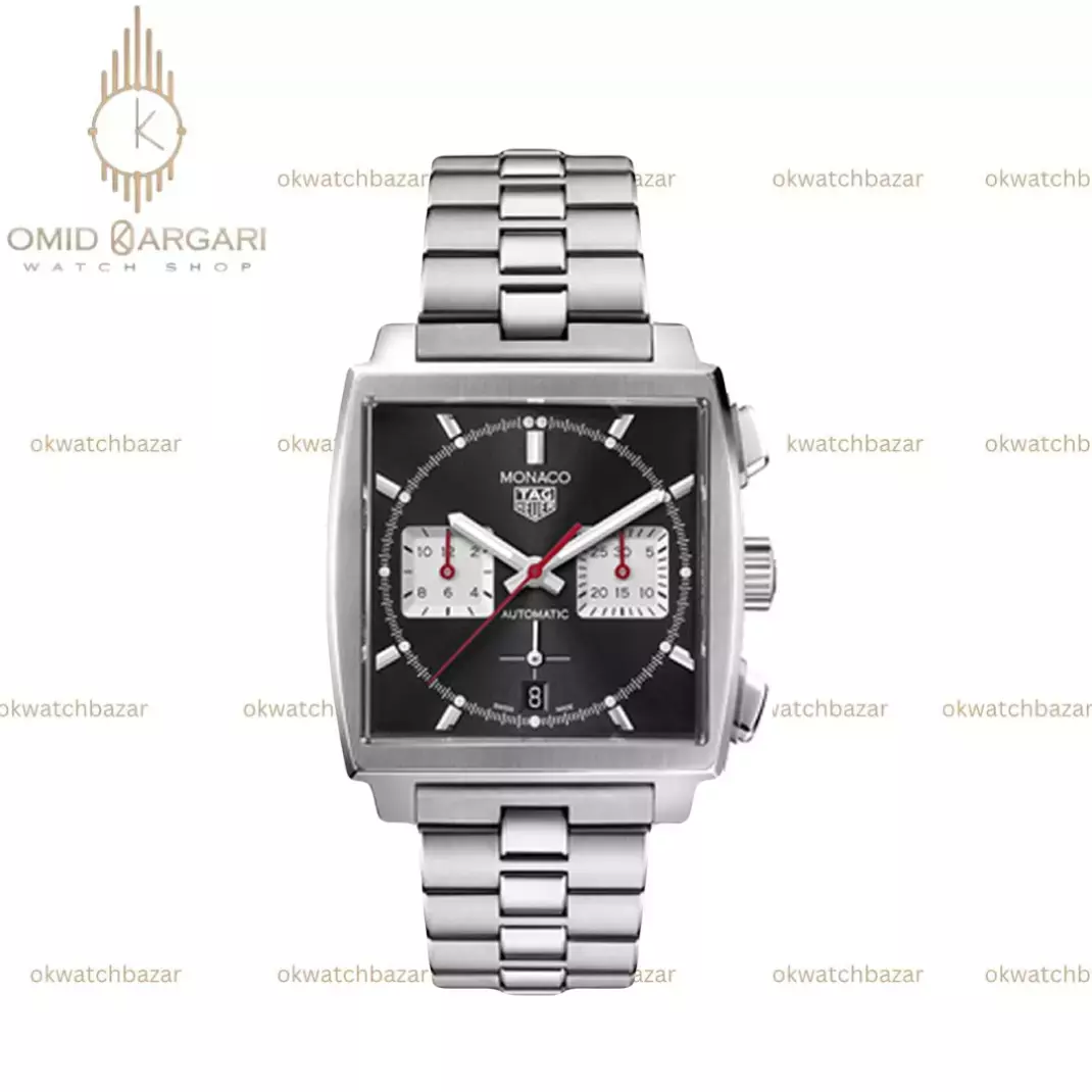 ساعت مچی تگ هویر موناکو بند سیلور صفحه آبی Tag Heuer Monaco