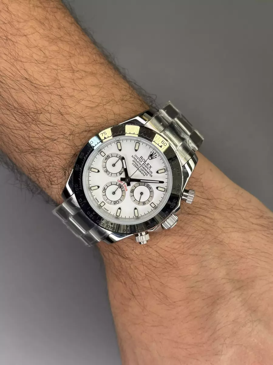 ساعت مچی رولکس دیتونا سیلور صفحه سفید Rolex Daytona