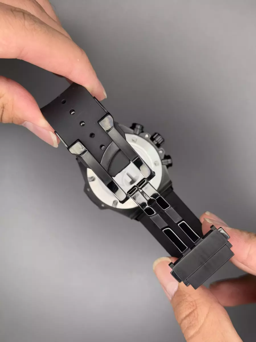 ساعت مچی اوبلو بیگ بنگ قاب کربن بند رابر مشکی Hublot Big Bang