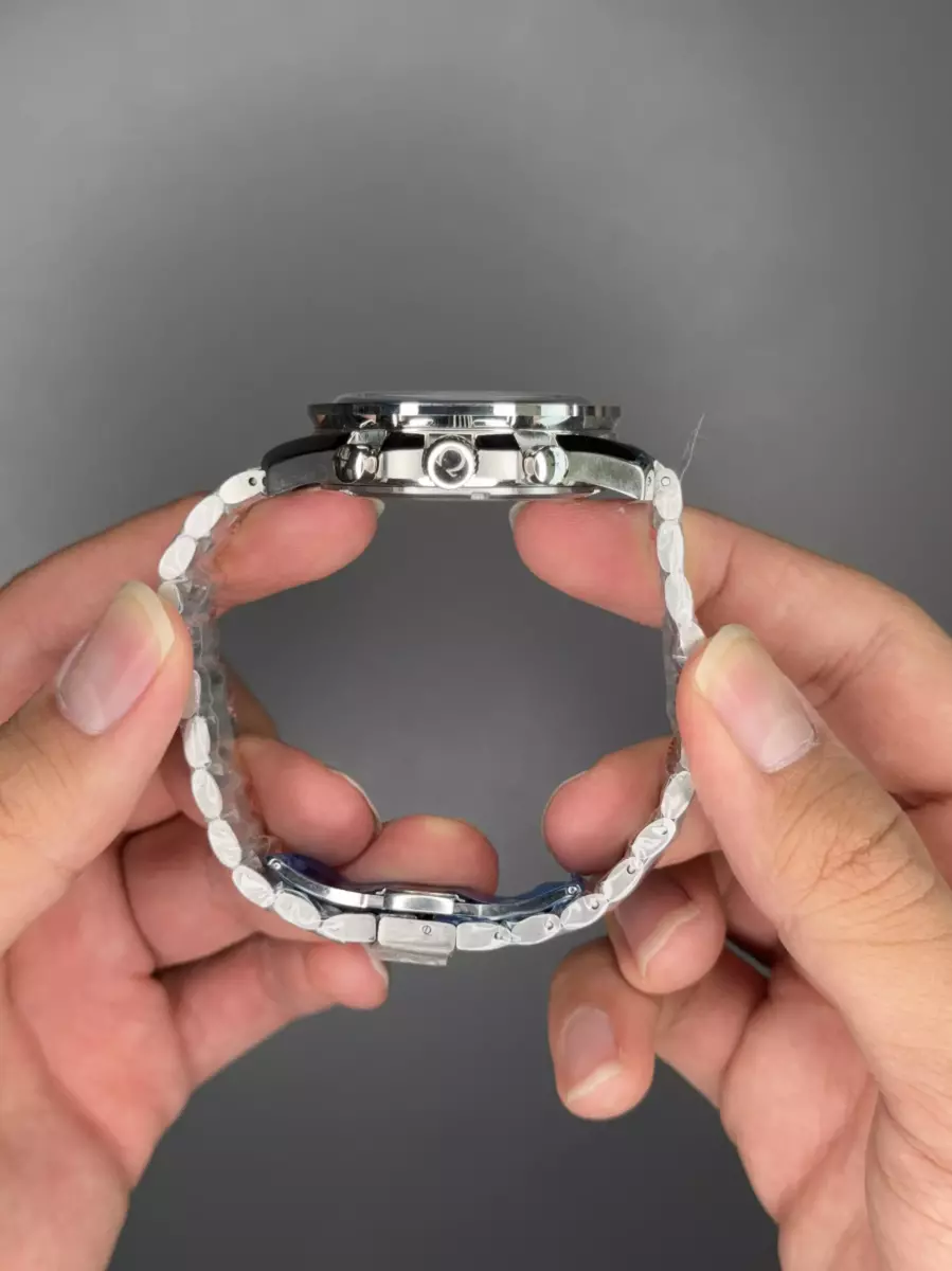 ساعت مچی امگا کورنواسکوپ بند سیلور صفحه آبی Omega Speadmaster