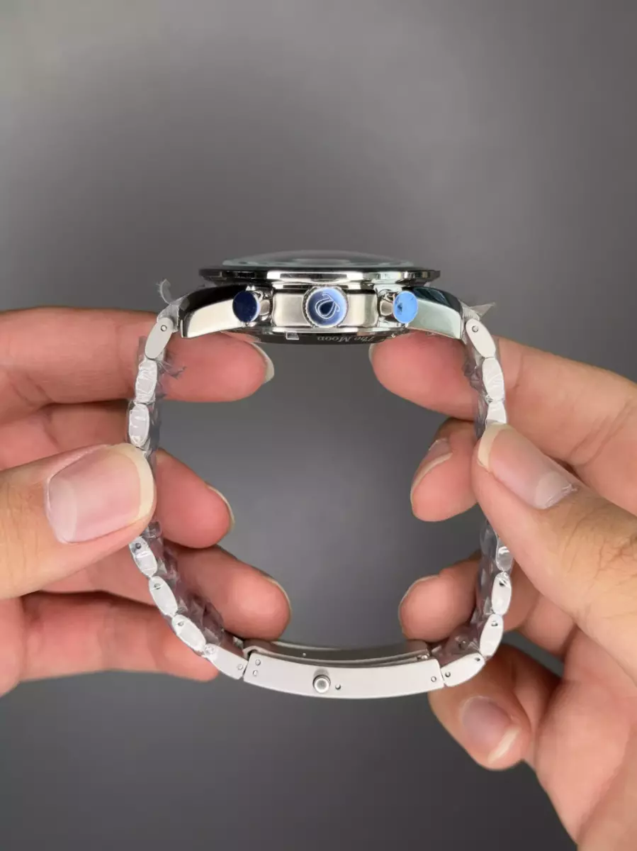 ساعت مچی امگا اسپیدمستر بند سیلور صفحه سرمه ای Omega Speadmaster