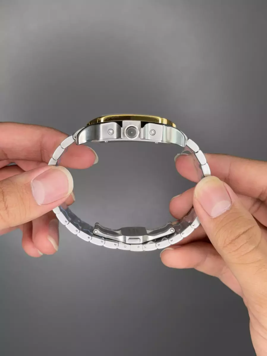 ساعت مچی کارتیه کورنوگراف دو رنگ طلایی صفحه سفید Cariter