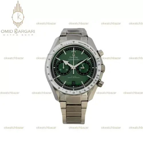 ساعت مچی امگا اسپیدمستر بند سیلور صفحه سبز Omega Speedmaster