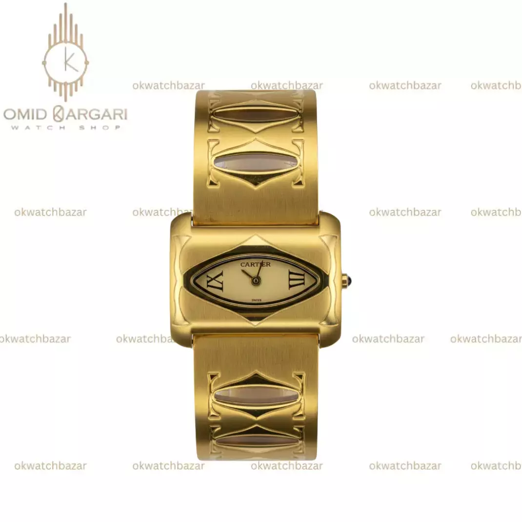 ساعت مچی کارتیه تمام طلایی Cartier