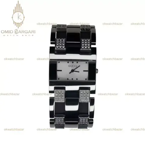 ساعت مچی گوچی صفحه سفید بدنه سیلور Gucci
