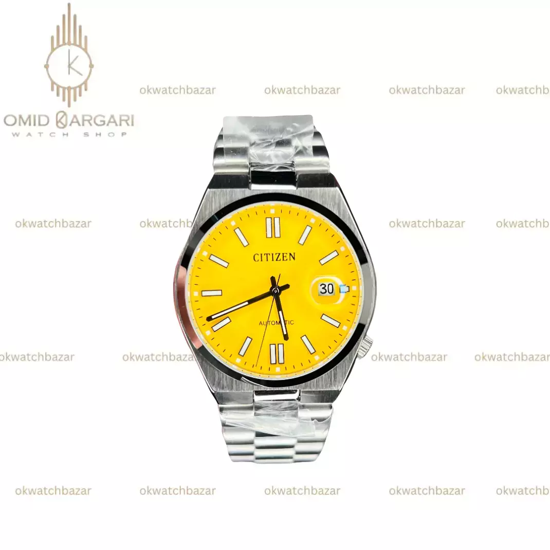 ساعت مچی سیتیزن سویوسا اتوماتیک صفحه زرد Citizen Tsuyosa NJ0150-81Z