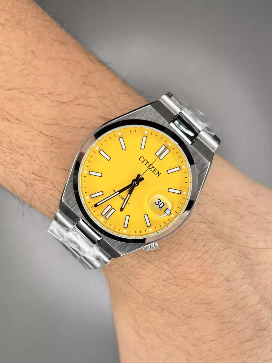 ساعت مچی سیتیزن سویوسا اتوماتیک صفحه زرد Citizen Tsuyosa NJ0150-81Z