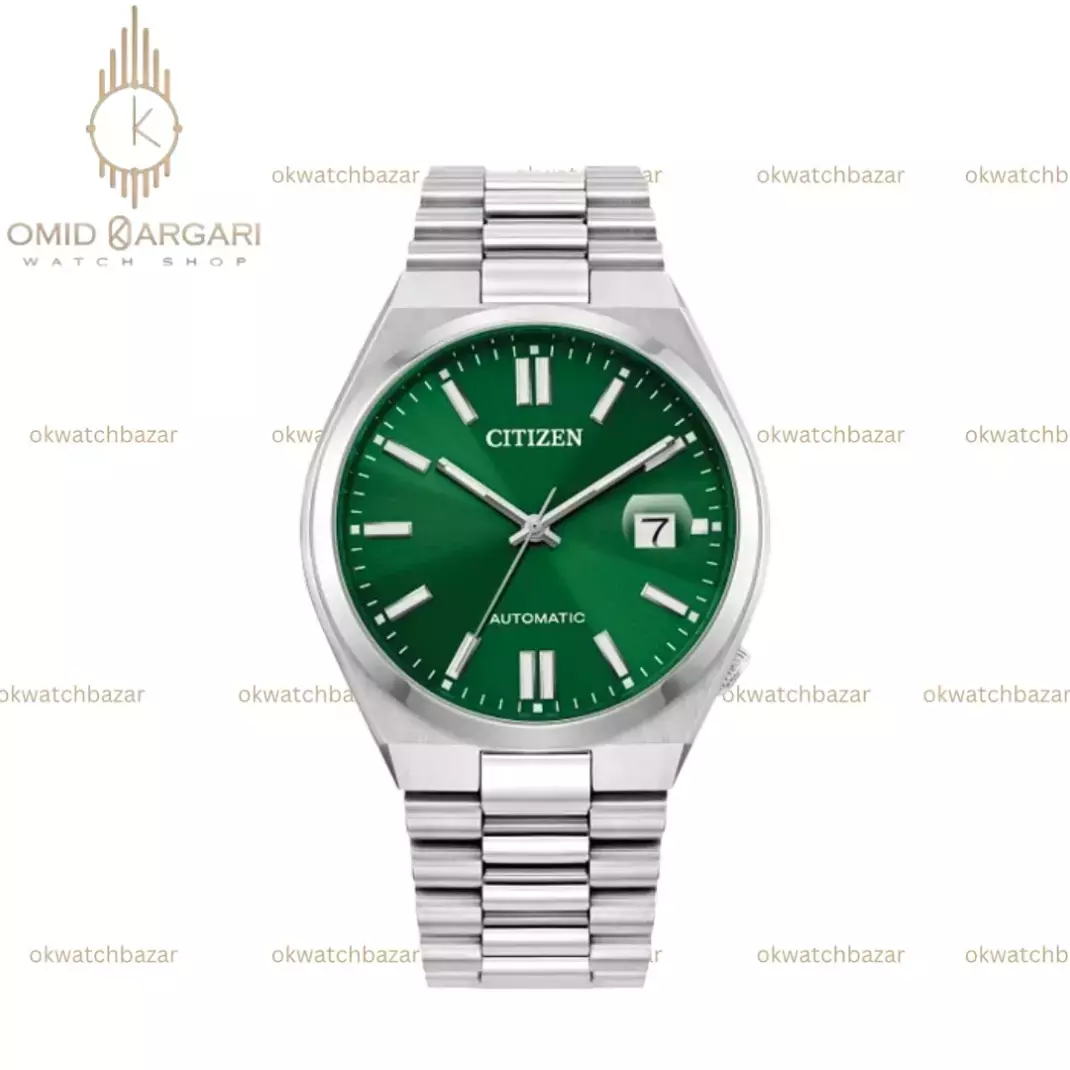 ساعت مچی سیتیزن سویوسا اتوماتیک صفحه سبز Citizen Tsuyosa NJ0150-81X