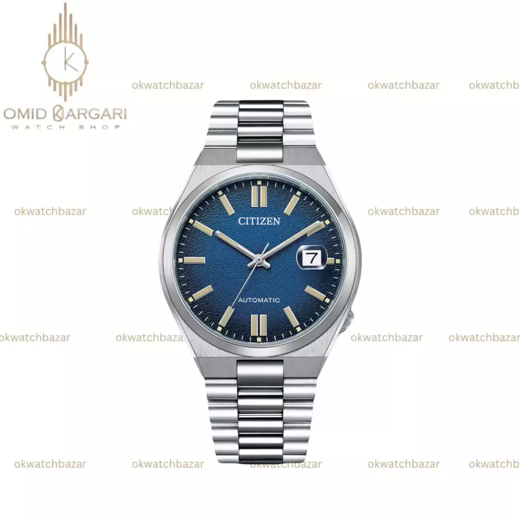 ساعت مچی سیتیزن سویوسا اتوماتیک صفحه سرمه ای Citizen Tsuyosa NJ0151-88L