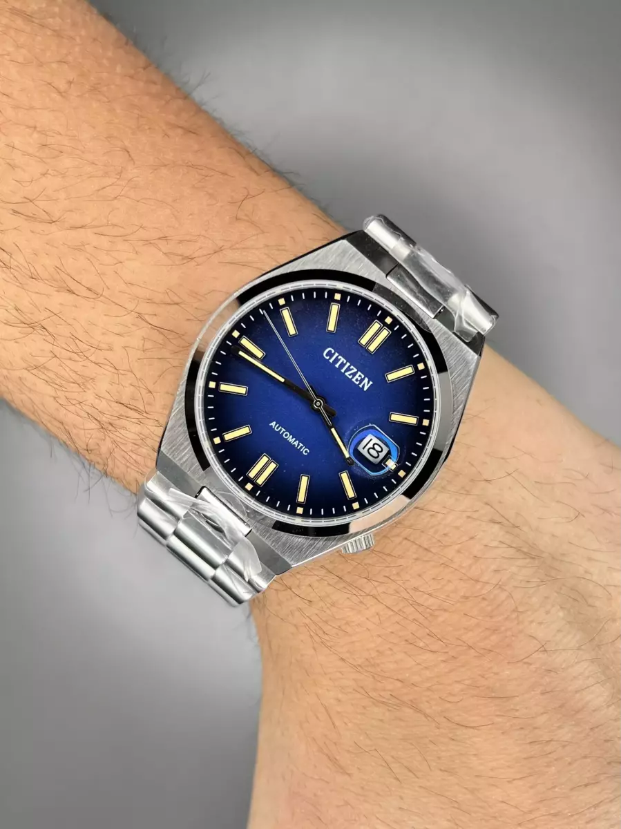 ساعت مچی سیتیزن سویوسا اتوماتیک صفحه سرمه ای Citizen Tsuyosa NJ0151-88L