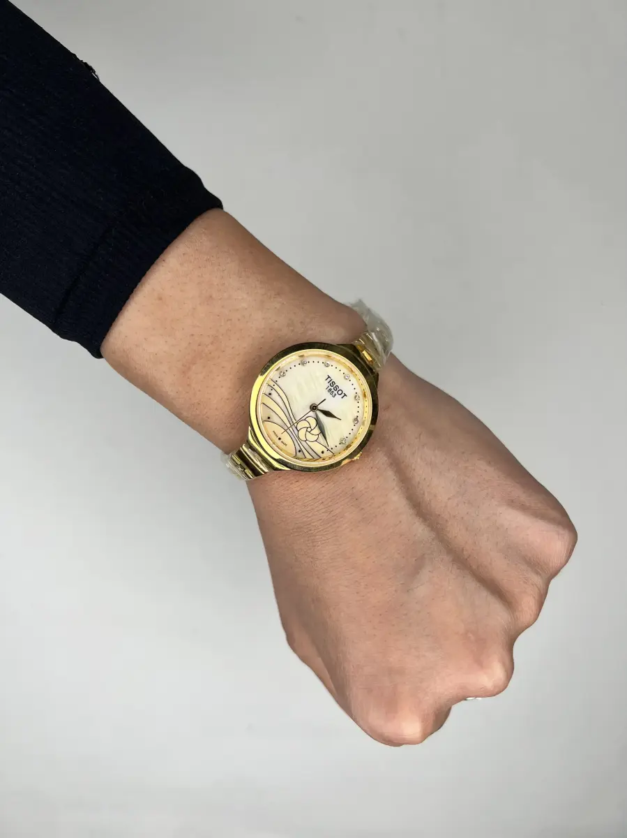 ساعت مچی تیسو تمام طلایی صفحه طرحدار Tissot 1853