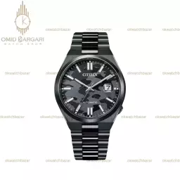 ساعت مچی سیتیزن سویوسا اتوماتیک تمام مشکی طرحدار  Citizen Tsuyosa NJ0155-87E