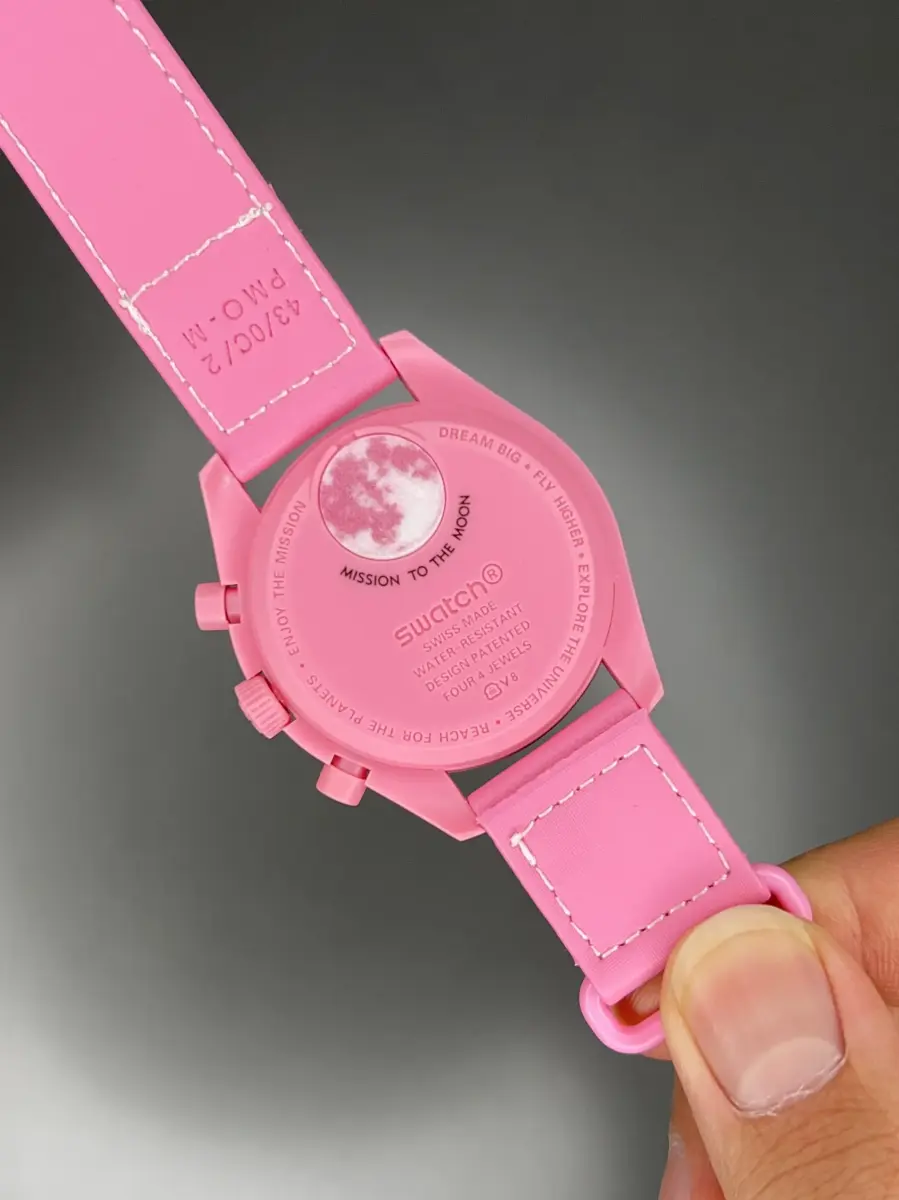 ساعت مچی امگا سواچ ماموریت به ماه صورتی Omega x Swatch Mision to the Pink Moonphase