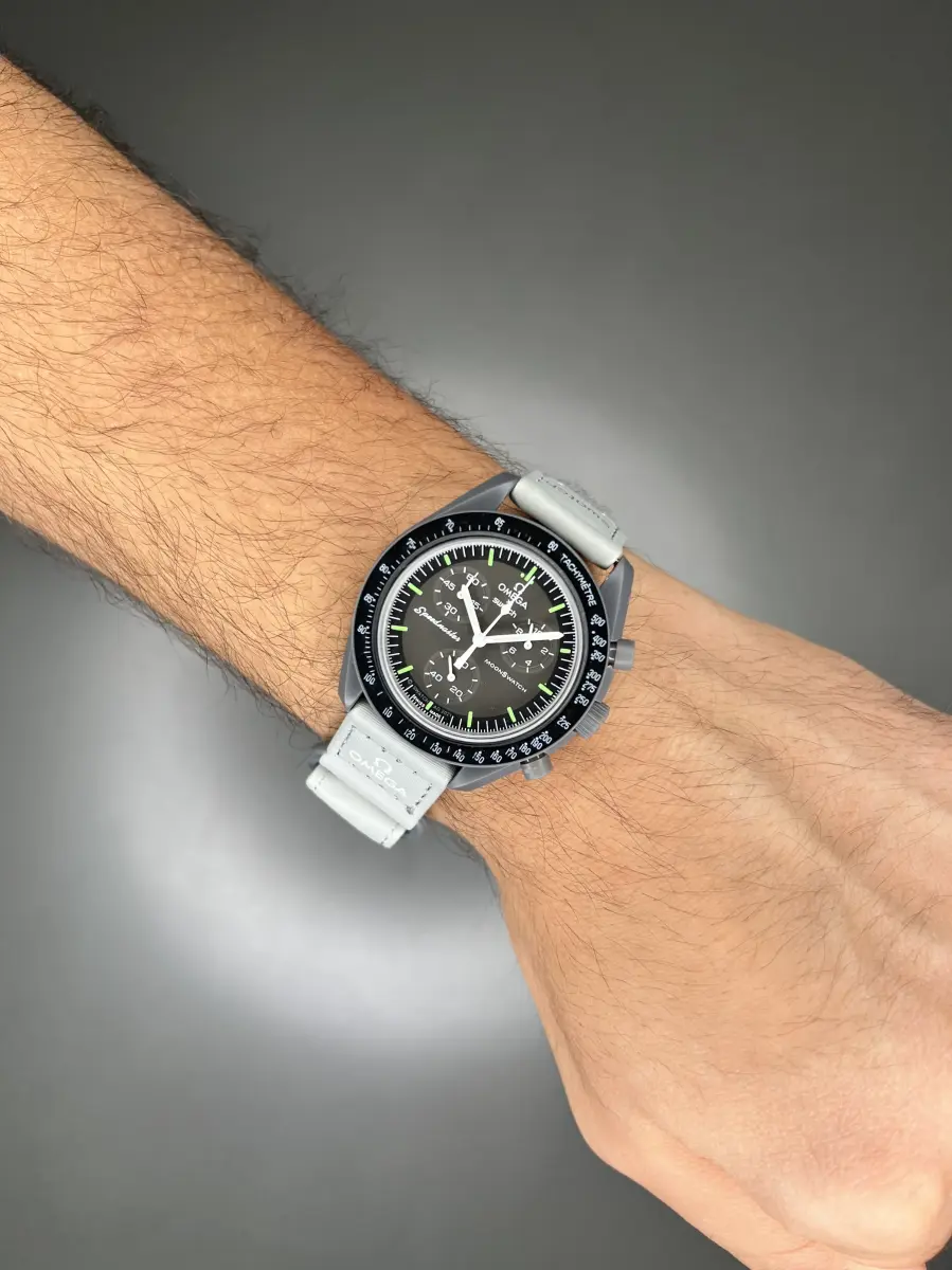 ساعت مچی امگا سواچ ماموریت به عطارد ایندکس سبز Omega x Swatch Mision to the Mercury