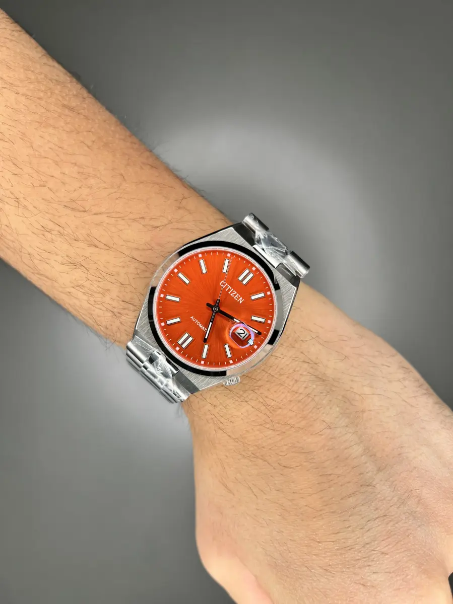 ساعت مچی سیتیزن سویوسا صفحه نارنجی Citizen Tsuyosa NJ0151-88Z