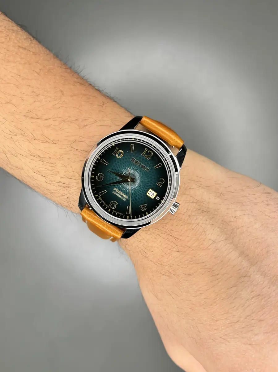 ساعت مچی سیکو پریسیج اتوماتیک صفحه سبز طرحدار Seiko Presage
